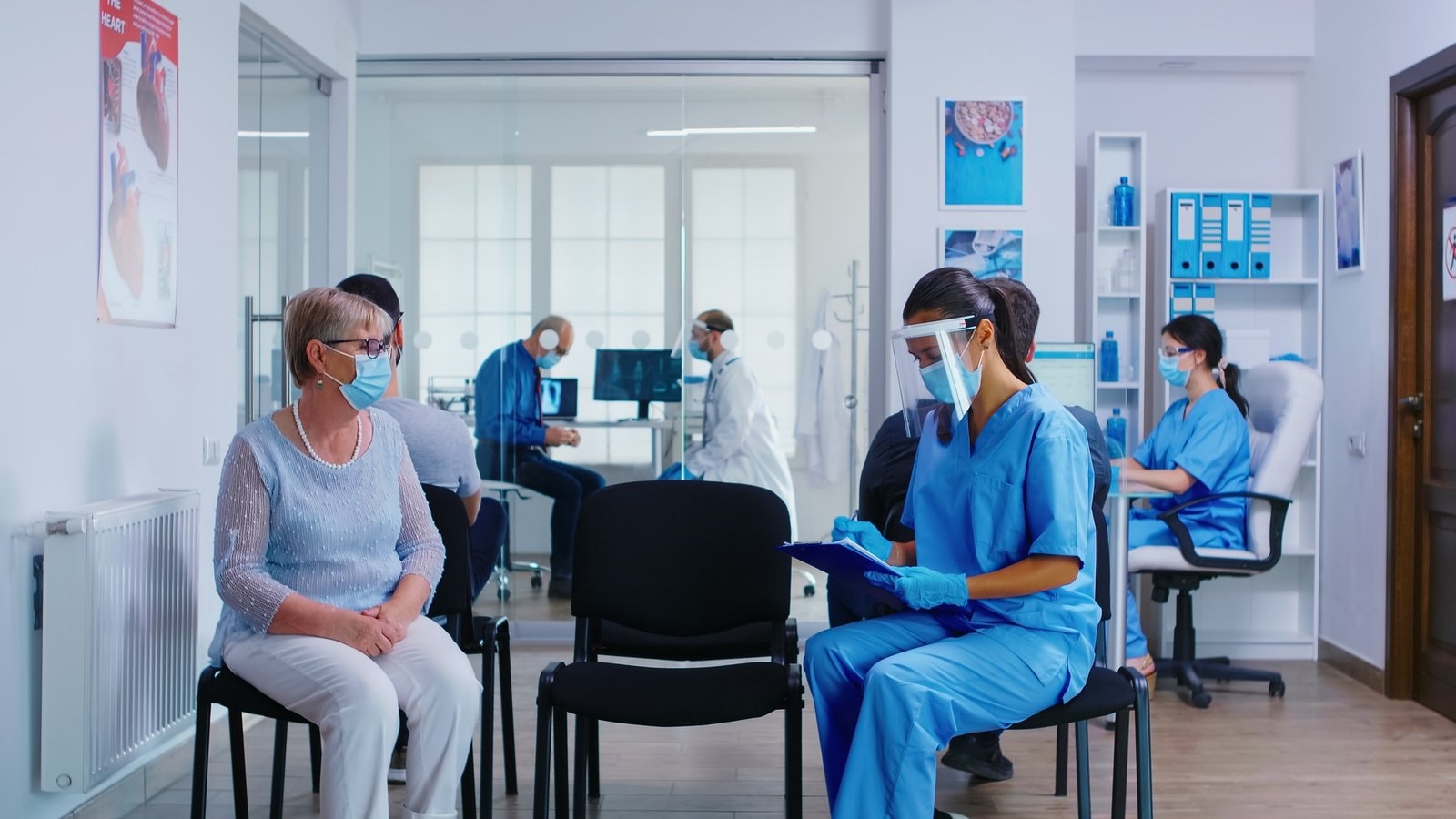 Nurse and patient