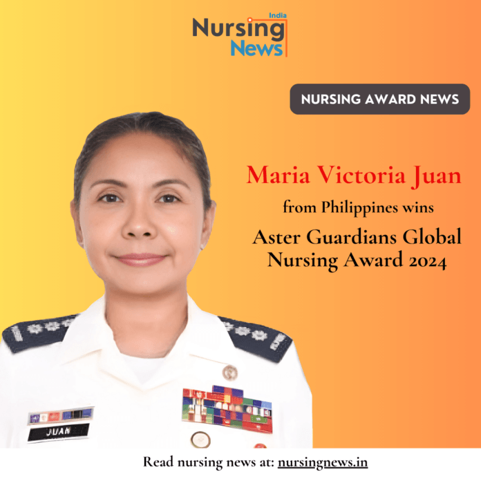 Maria Victoria Juan: Championing Healthcare Excellence, Wins Aster Guardians Global Nursing Award 2024