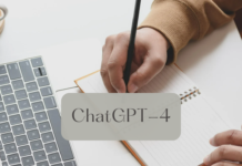 How ChatGPT4 Can Revolutionize Nursing in the Future closeup of laptop and a person wiring on a pad with text ChatGPT-4