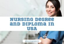 Elevating Your Nursing Career: A Comprehensive Look at Degrees and Diplomas in the USA image of a model nurse with text nursing degree and diploma in usa
