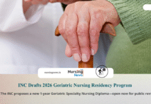 INC Announces 2026 Regulations for Post Basic Diploma in Geriatric Specialty Nursing